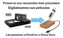 Comprar Pasar Películas Vhs \u002Fvhs-c  A Pendrive  Desde $ 250