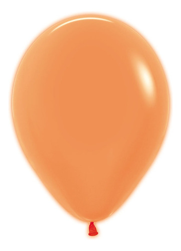 Globos Sempertex R5 X50 Color Naranja Neón Redondo