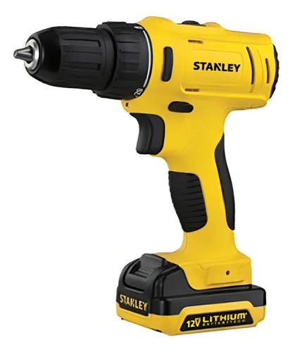 Taladro Inalambrico Stanley Scd12s2k 12v Oficial Color Amarillo Frecuencia 11 Mhz