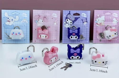 4 Candados Kawaii Kiut Se Van Los 4 Modelos
