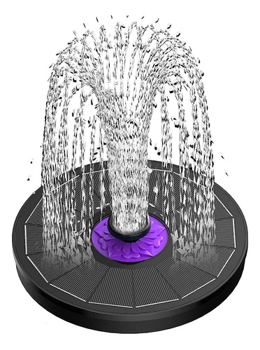 Szmp Solar Fountain 3.5w Bird Bath Fountains With Flower 202