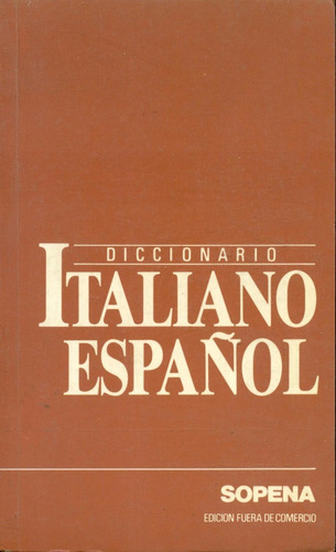 Sopena : Diccionario Italiano Español