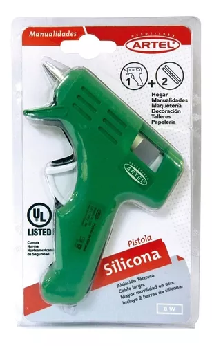 Pistola de Silicona Caliente Artel 7 mm Verde
