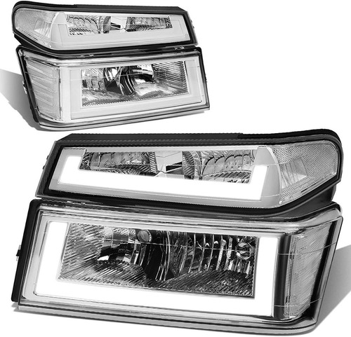 Dna Motoring Hl-lb-ccol044p-ch-cl1 Led Drl Faro Delantero + 