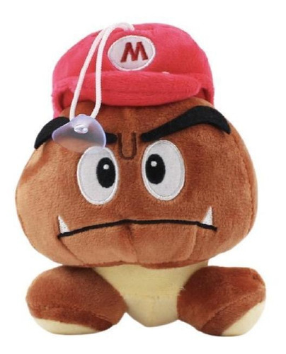 Goomba Chapéu Mario Pelúcia Super Mario Bros 17 Cm