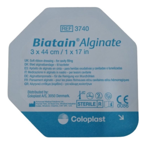 Biatain Alginato De Calcio Mecha 3740 3x44cm Unid Coloplast