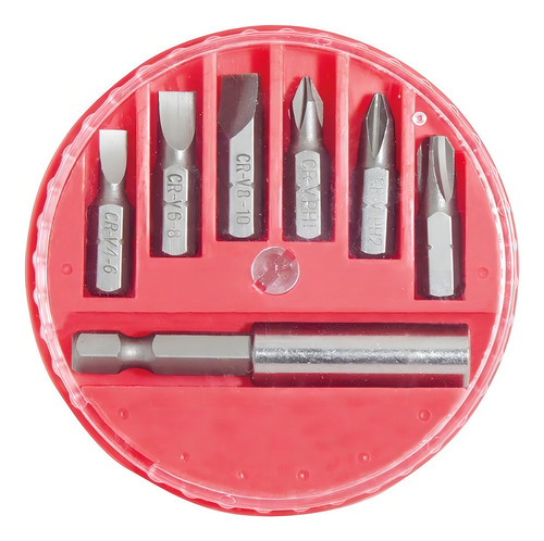 Jogo Bits E Adaptador 1/4 7 Peças Noll 372.0001
