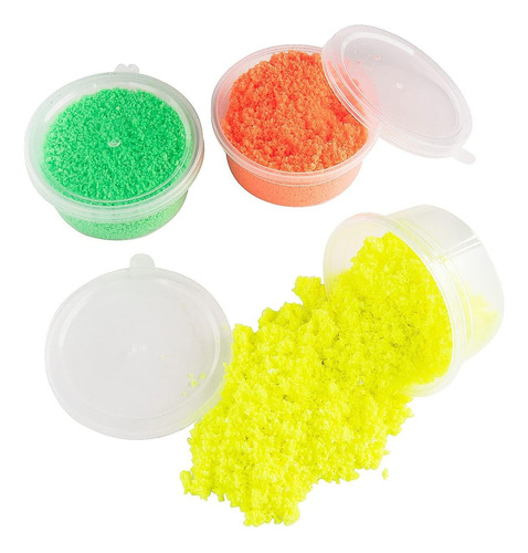 Glow-in-the-dark Fluffy Growing Sand Foam - Juego De 12 - Ju