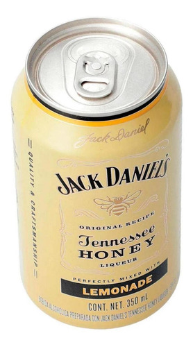 Combo 6 Latas Jack Daniel's Honey E Lemonade 330ml