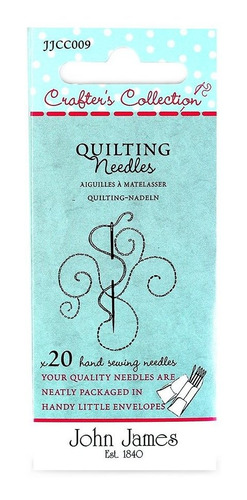 John Jame Crafter 's Collection Quilting Aguja X20  8