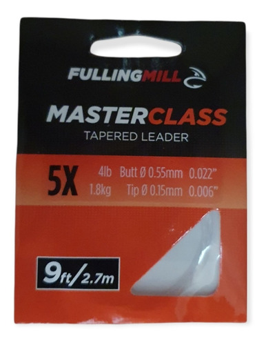 Lider Fulling Mill Master Class 5x 9ft  Pesca Con Mosca