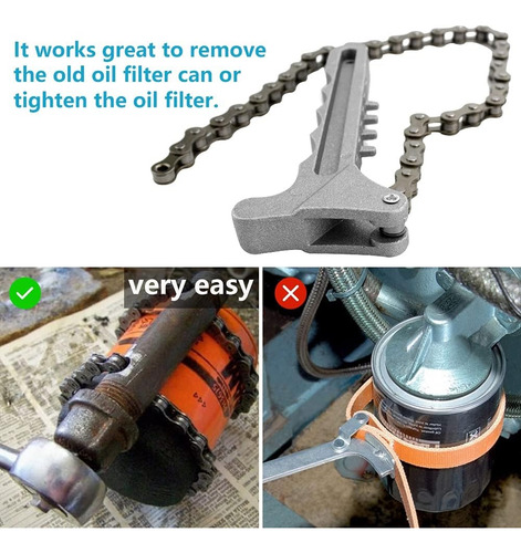 Llave De Cadena De Aceite Herramienta Para Quitar Filtros