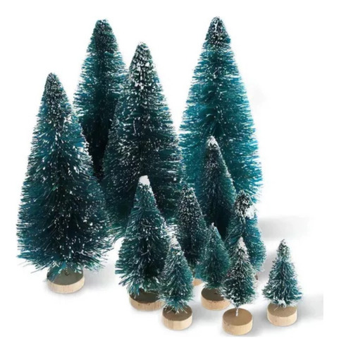 60 Árboles Pequeños De Sisal, Nieve, Escarcha, Pino Blanco