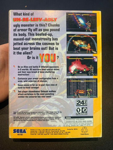Cosmic Carnage Sega 32x Sin Manual (Usado)