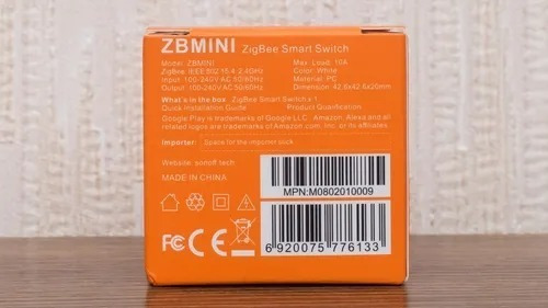 Imagem 2 de 2 de Sonoff Mini Zigbee - Zbmini -alexa, Google Home, Smartthings
