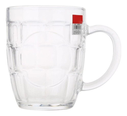 Caneca Cerveja Chopp Vidro 650ml Bar Restaurante Resistente Cor Transparente Caneca chopp cerveja