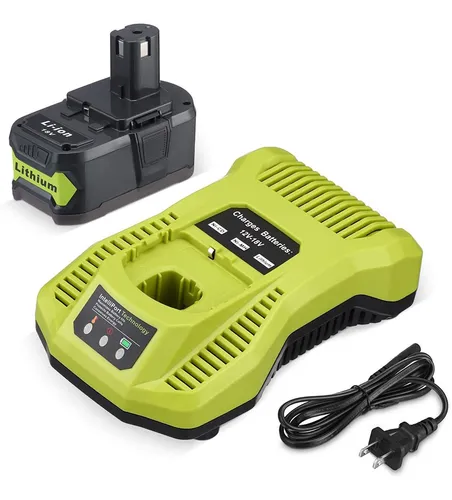 Kit Cargador De Baterías Compatible Con Ryobi One+ 18v