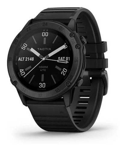 Reloj Tactix Delta Garmin Zafiro Smartwatch Multideporte Map Caja Negro Malla Negro Bisel Negro