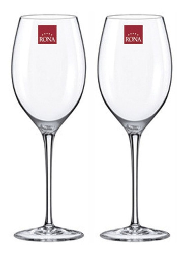 Copas De Cristal Rona Chateau Whie 410ml X2un D+m Bazar