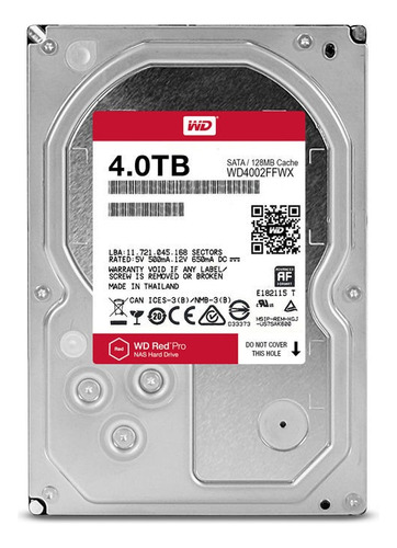 Disco duro interno Western Digital WD Red Pro WD4002FFWX 4TB