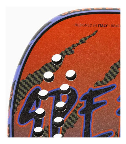 Raquete De Beach Tennis Speed By Gianotti Kevlar Cor Laranja