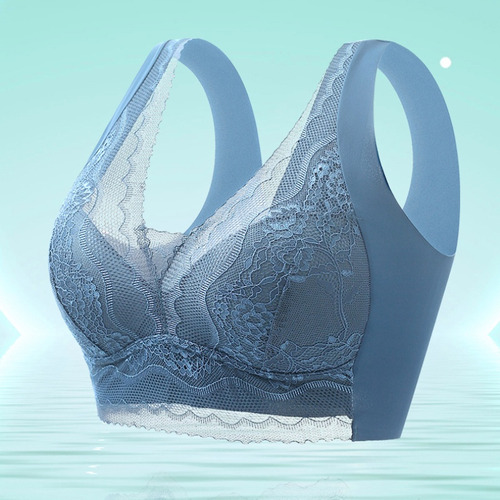 Sujetador Tipo Bandeau Sin Alambre De Encaje Para Mujer, 4 P