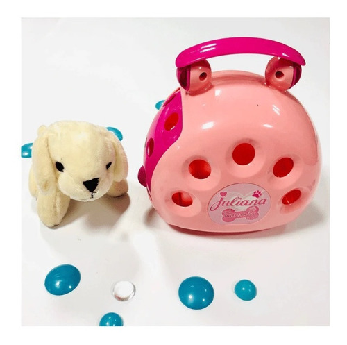 Imagen 2 de 6 de Juliana Mi Mascota Con Valija Chica Peluche Perro Educando