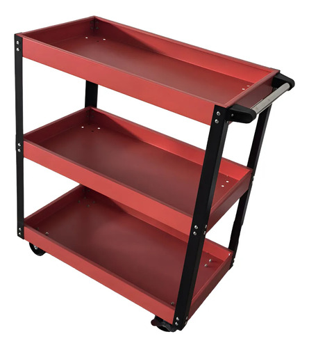 Mesa Carro Auxiliar De Trabajo Mecanico Multiuso Naranja