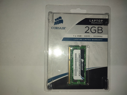 Memoria Laptops  2 Gb Ddr3 1333mhz Cosair Nueva Sellada