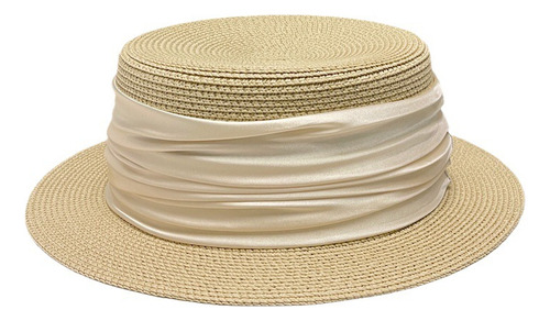 Sombrero De Paja No Brand, Protección Solar De Ala Ancha Con