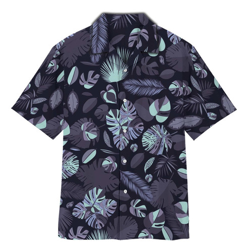 Camisa Hawaiana Unisex De Verano Con Flores Tropicales
