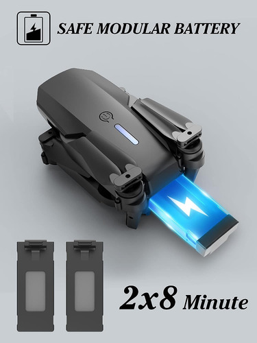 Drone Cuadricóptero Plegable Con Cámara - Para Niños Y Pr...