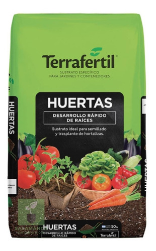Sustrato Huerta 50 L Terrafertil - Salamanca Grow Haedo