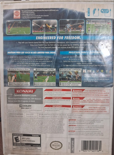 Pes 2011 Nintendo Wii (Usado)