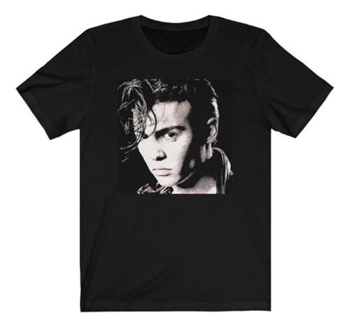 Polera Unisex Johnny Depp Rostro Actor Algodon Estampado