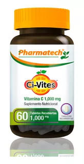 Vamina C 1000mcg Pharmatech 60 Tabletas