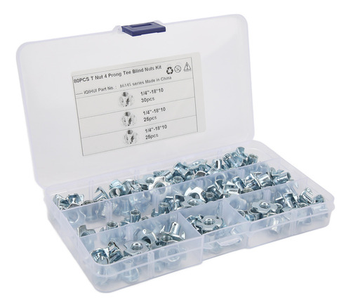 Nuevo Kit De Porcas Em T, 80 Peças, Porcas Em T