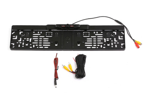 Quadro Europeu De Placa De Licença 4 Ir Led Backup Câmera Tr