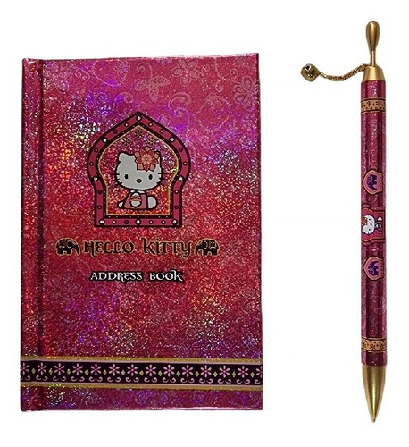 Agenda Telefónica Con Portaminas Hello Kitty Sanrio Original