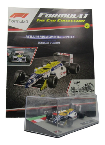 Coleccion Salvat N°54 F1 Williams Fw11b - 1987 N. Piquet