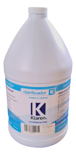 Clarificador Klaren Presentación 4 Lts Color Azul Claro
