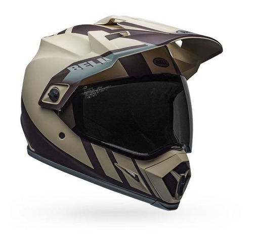 Capacete Bell Mx-9 Adventure Dash Areia Marrom Cinza Fosco Cor Bege Tamanho do capacete XL/GG (61/62)
