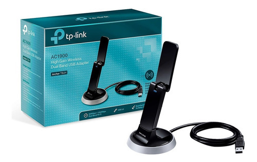 Adaptador USB inalámbrico de doble banda TP-Link Archer T9uh Ac1900