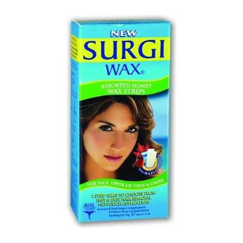 Tiras De Cera Facial Surgi Wax Sg8251, Surtidas En Forma De