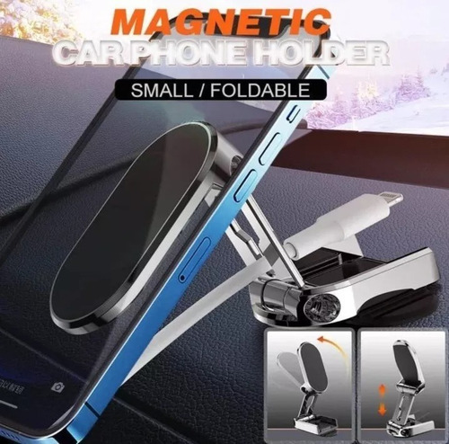 Soporte De Teléfono Celular Adhesivo Magnético Plegable
