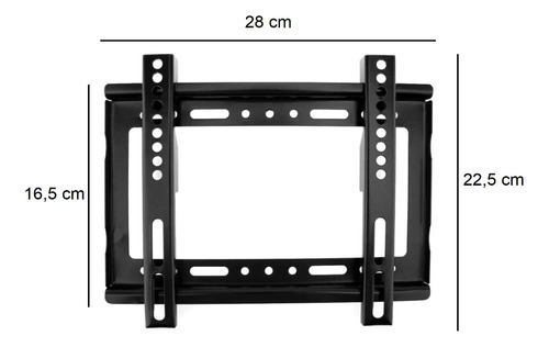 Soporte Fijo Tv 14 A 42 Pulgadas Color Negro