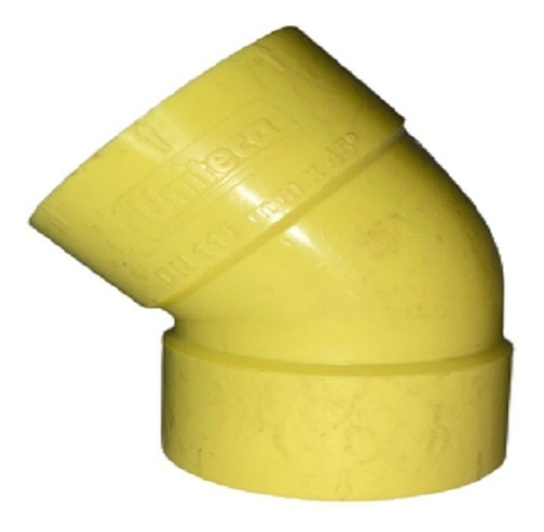 Codo 4´´ X 45º A/n Amarillo Uniteca (cxc)