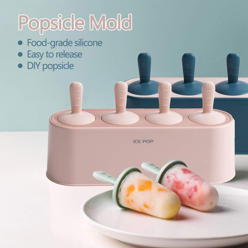 Juego De Moldes Para Paletas De Silicona,reutilizables