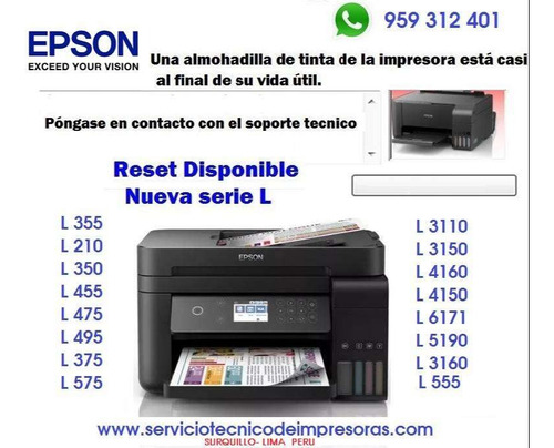 Servicio Técnico De Impresoras Epson Y Reseteos Almohadilla