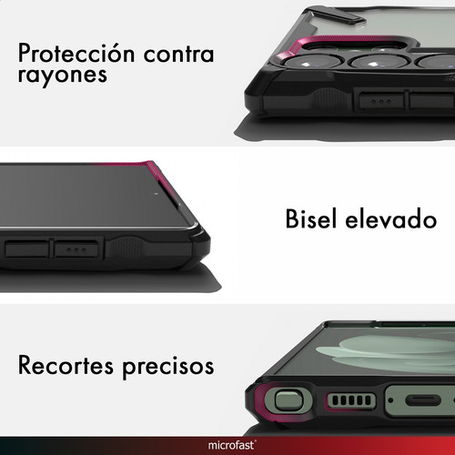 Imagen 3 de 10 de Funda Ringke Original Samsung S23 Ultra Fusion-x Black Tpu